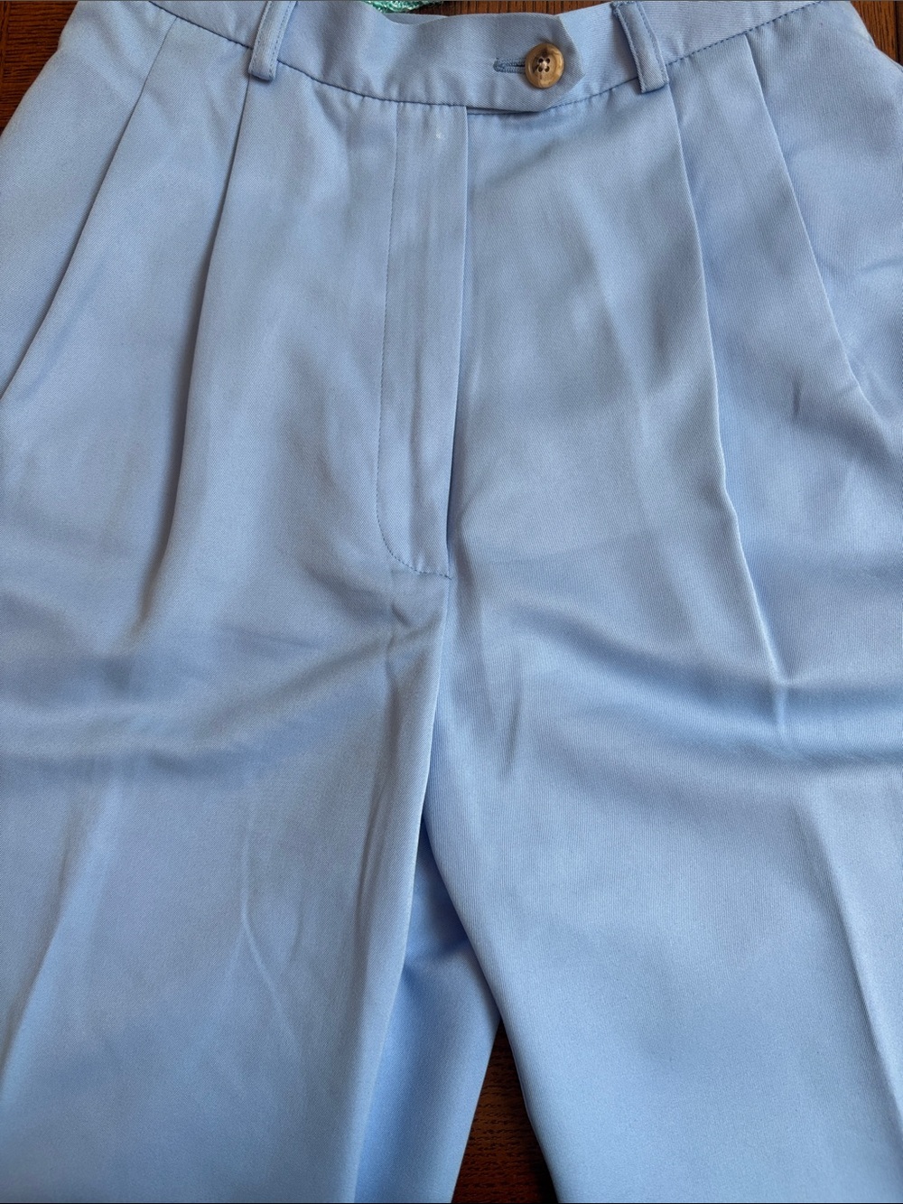 Talbots petite turquoise pleated dress trousers. Size 2